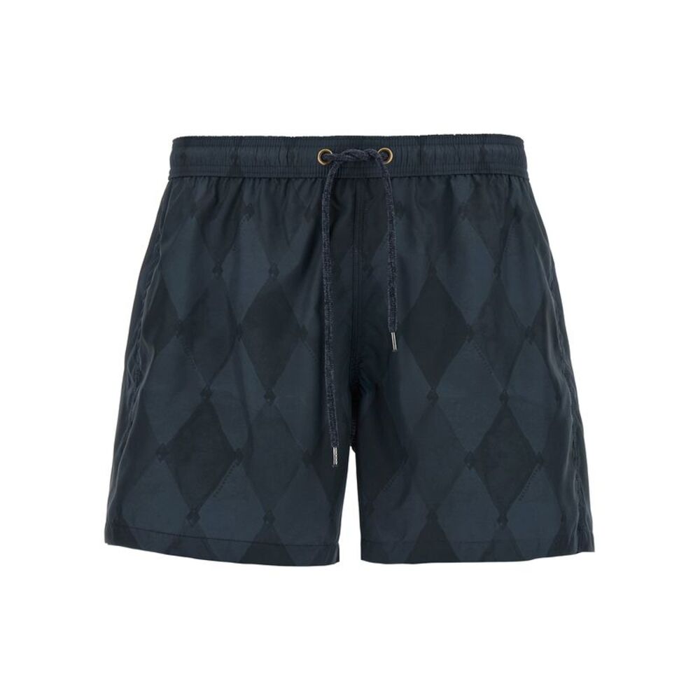 Ballantyne Blue Polyester Swim Men's Shorts